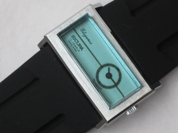 SICURA Elegance 17 Jewels Manual Blue Crystal Long Case 36mm