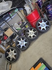 Jdm Aimgain 17-inch 8j Pcd100 4-hole Deep Rim Work Aluminum Wheels No Tires