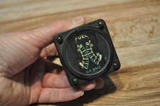Vintage airplane Aircraft Dual tank fuel gauge/liquidometer 66214-4 Vintage airplane Aircraft Dual tank fuel gauge/liquidometer 66214-4