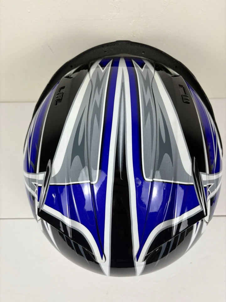 Casco de moto de nieve de seguridad CKX talla mediana modelo RR600 Astro azul Foto 3 de 4