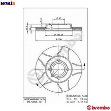 2x BRAKE DISC 09.5166.75 FOR VW SANTANA PANEL/II/Box/Body/MPV VAN/CADDY GOLF