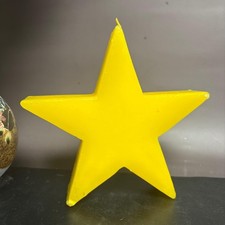 90s Star Candle | Yellow Whimsygoth Decor | V...