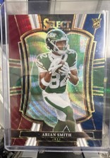 2025 Panini Select - Premier Level Arian Smith #177 Tri-Color Prizm /299 (RC)