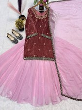 New Stylish Heavy Viscose Velvet Top Lehenga With Dupatta For Reception