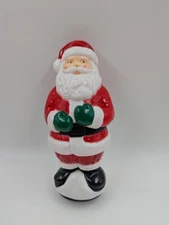 Christmas Santa Blow Mold 10" Pathway Light Topper Only General Foam Plastics 