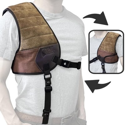 Tac Ibex Shooting Shoulder Pad Men For Chest Rifle Leather Recoil Pads