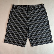 Pantalones Cortos Largos Sueltos a Cuadros Negros Calce Relajado Dickies Grunge Patinador Ropa de Trabajo para Hombres 40