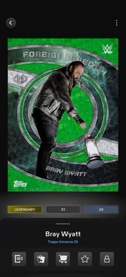 Topps WWE SLAM *DIGITAL* - Universe Green Foreign Objects LE/99 - Bray Wyatt