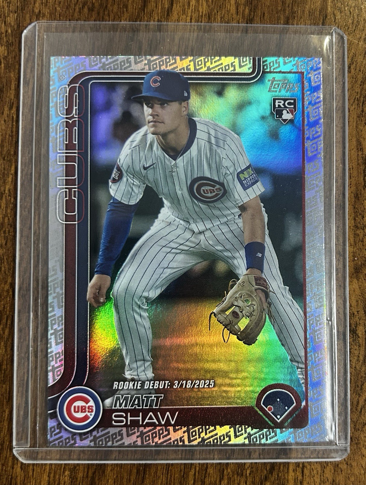 2025 Topps Update Series - Rookie Debut Matt Shaw #US345 Topps Foil Pattern (RC)