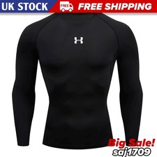 Men’s Compression Running T-Shirt Long Sleeve Gym Fitness Athletic Top