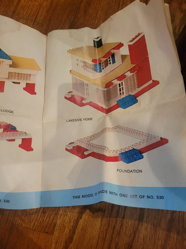 Ladrillos de construcción de plástico vintage PLAYSKOOL, juguetes clásicos, educativos, creativos Foto 4 de 4
