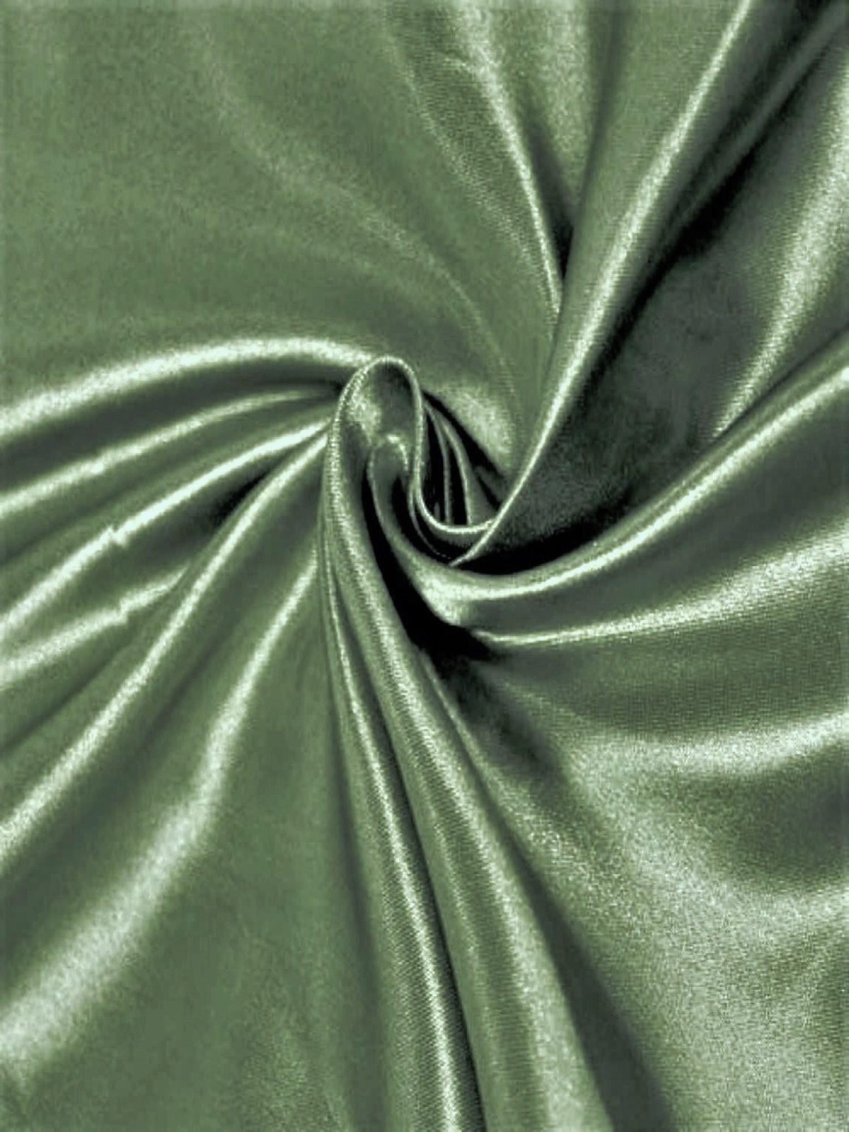 Dark Sage 60" Wide Fine luxury Stretch Satin, Soft Silky Touch Fabric By The