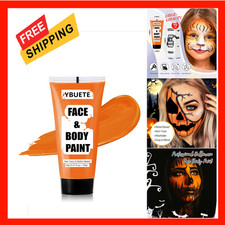 Water Based Face Body Paint Orange for Cosplay Halloween Drama Makeup