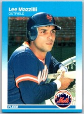⚾ 1987 Fleer #15 Lee Mazzilli New York Mets