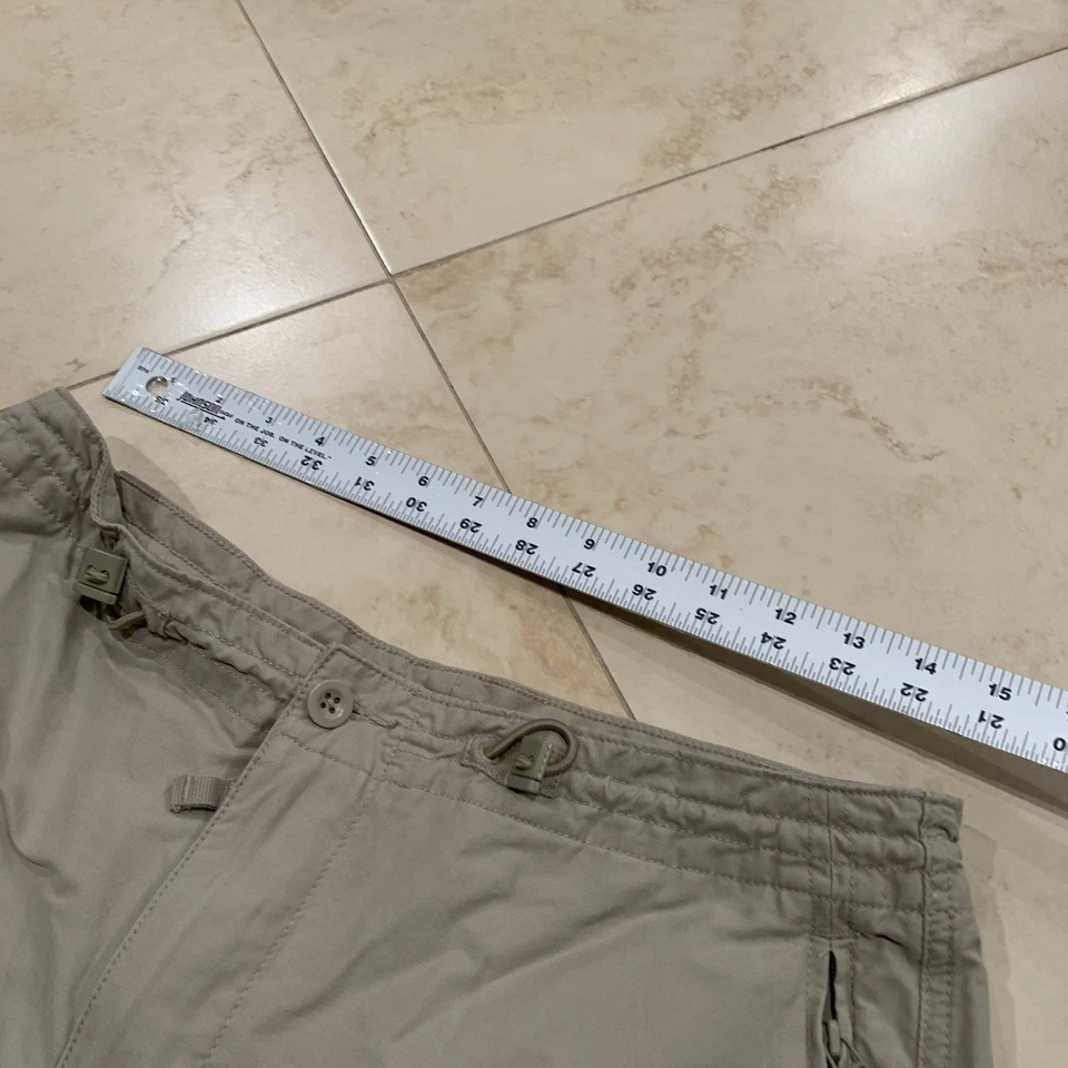 Calça cargo vintage GAP tamanho pequeno paraquedista Y2K rave skatista tecnologia de lã folgada - Imagem 4 de 4