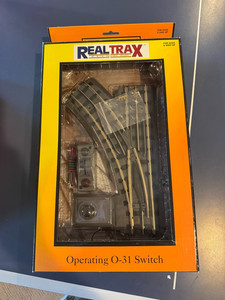 MTH O Scale Real Trax O-31 Left Hand Switch (40-1005)