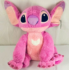 Disney Lilo Stitch Angel Plush Stuffed Animal Pink/Purple Medium 2010 21 Inch