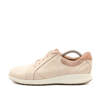 Clarks Damen Unstructured by Schuhe Rosa Leder Atmungsaktiv Sneaker EU 39