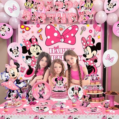 Minnie Mouse Geburtstags Party Set Disney Party Deko Mitgebsel Ballon Geschenk