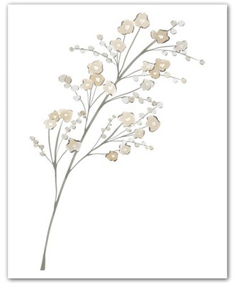 Nursery Delicate White Babys Breath Babys 8x10 Kids Room Print Wall Art Poster