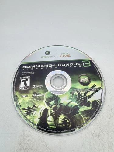Command & Conquer 3 Tiberium Wars Microsoft Xbox 360 2007 Disk Only NO TRACKING