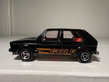 Vintage 1980 Majorette Volkswagen Black Golf (Mk I) Diecast Made In France