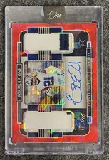 2021 Panini One Formula One #392 Ezekiel Elliott Red Ice Dual Patch Auto /15