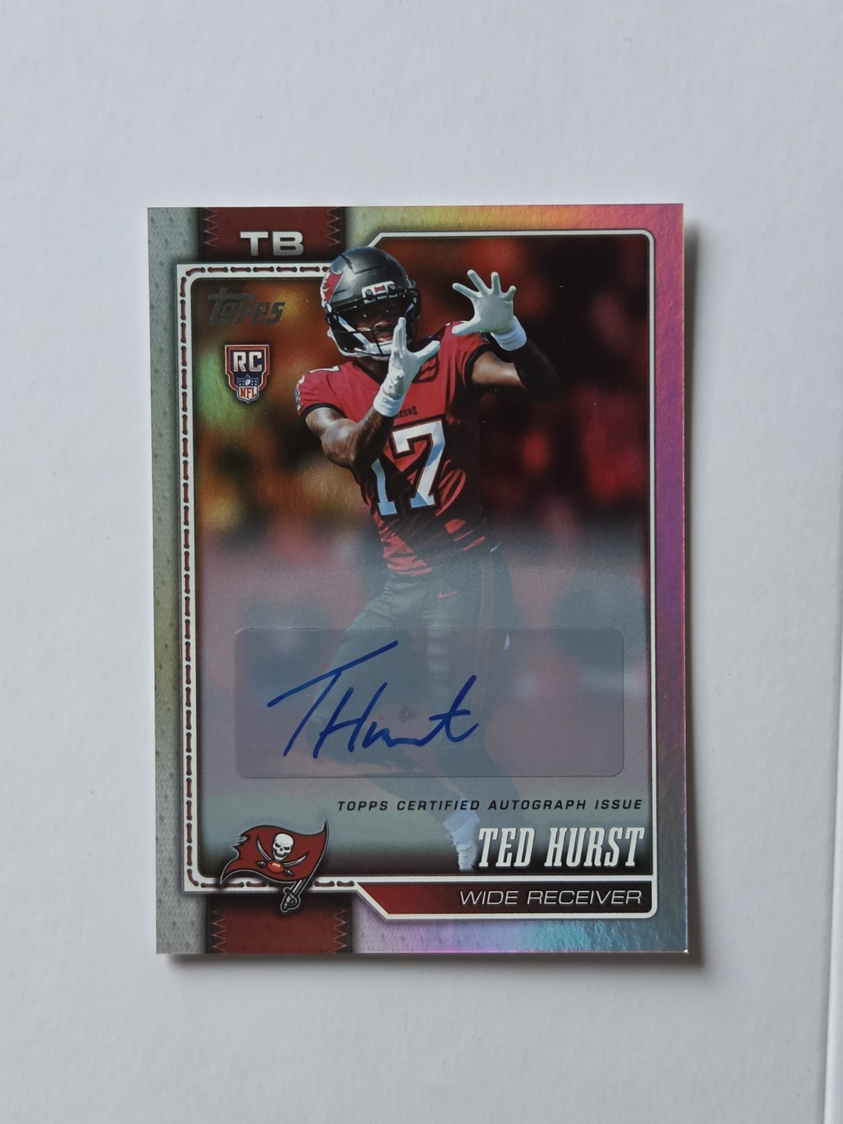 2026 Topps Ted Hurst Real One AUTO Foil #335 RC Tampa Bay Buccaneers