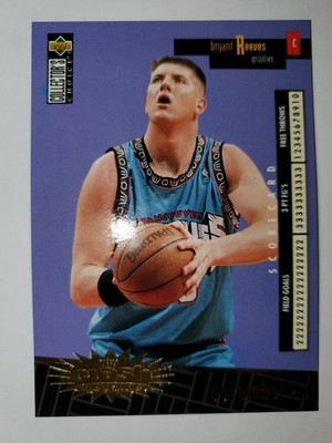 Bryant Reeves #C 28 Dec 2-8 Spanish GOLD 1996-97 Crash the Game NBA Card NMM