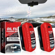 New 2-Pack Automotive Oil Film Cleaning Brush, Oil Film Remover for Car Windshie