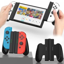 1pcs Black Handheld Controller Grip Extend Holder Grip for Joy Con Controller