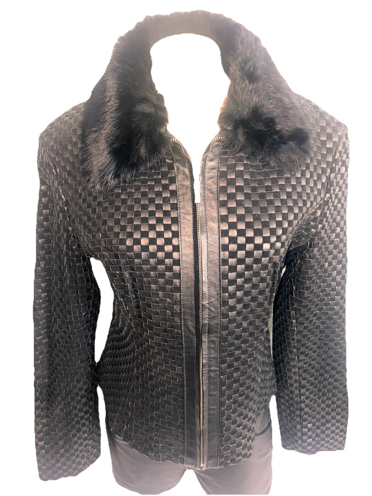 MARVIN RICHARDS Authentic Leather Jacket Black Ra… - image 4