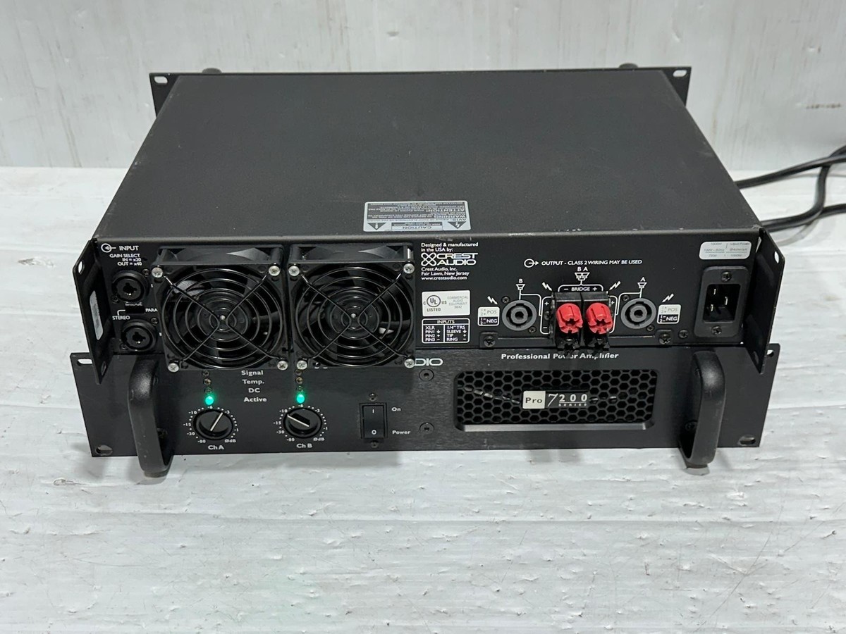 Crest Audio Pro 7200 3300w Professional Power Amplifier #8939Q,R