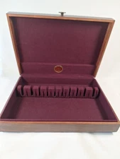 NAKEN Wooden Silverware Flatware Storage Chest Anti Tarnish