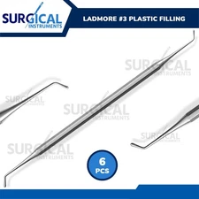 6 Pcs Ladmore #3 Plastic Filling Dentist Dental Instruments German Grade