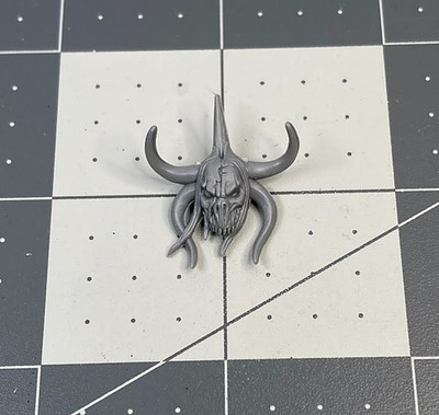 Warhammer CHAOS DAEMON HEAD STANDARD TOP Nurgle Old world 40K banner bit B26