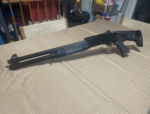 Double Eagle M3 3-Round Burst Multi-Shot Shell Loading Airsoft Shotgun