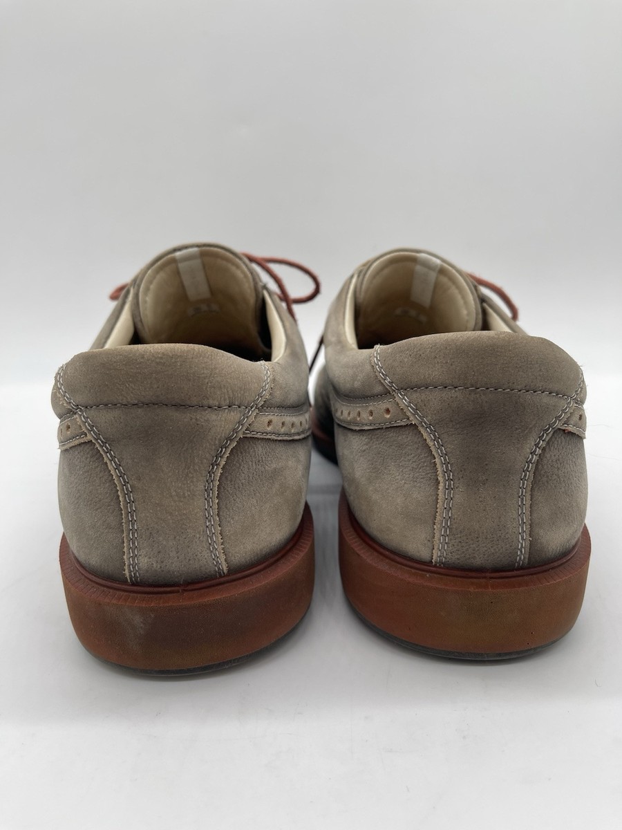 Ecco Tour Hybrid Gray Suede Wingtip Men display picture 3