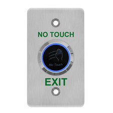 IR Infrared No Touch Exit Button Door Switch NO NC Stainless Steel 12CM Operatin