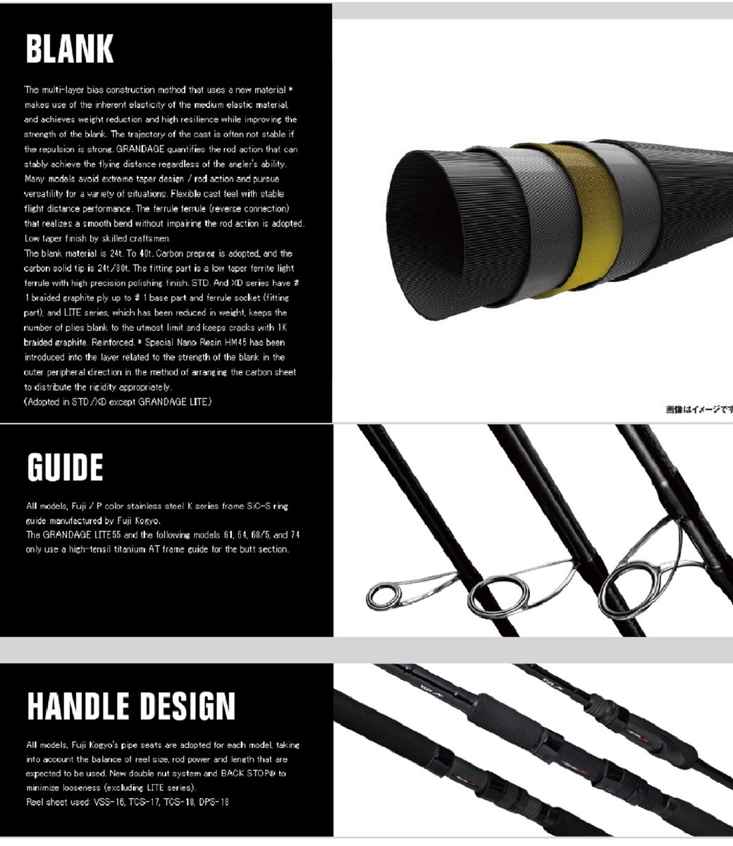 アピア グランデージ STD.90M-5(スピニング 5ピース) アピア グランデージ STD.90M-5(スピニング 5ピース)