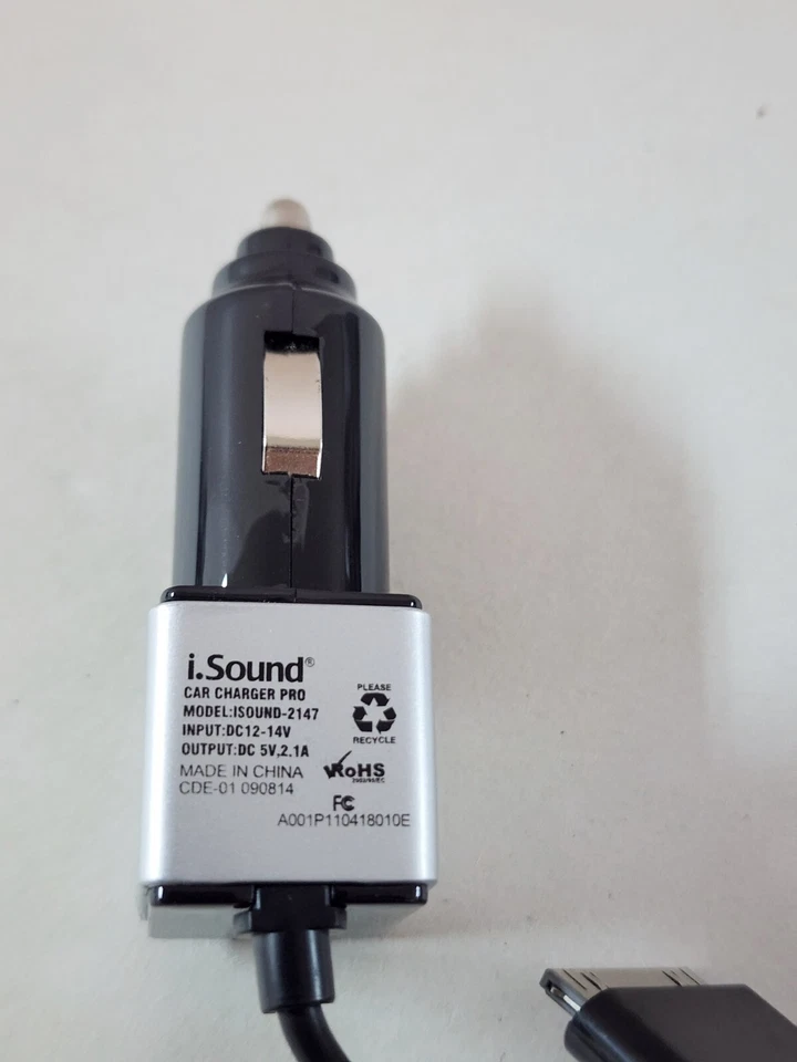 Cargador de coche I.Sound Pro para iPod, iPhone y iPad NUEVO (modelos antiguos de Apple) Foto 3 de 3