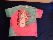 Spencer's Men's Tie Dye Mary Smokes T-shirt Large