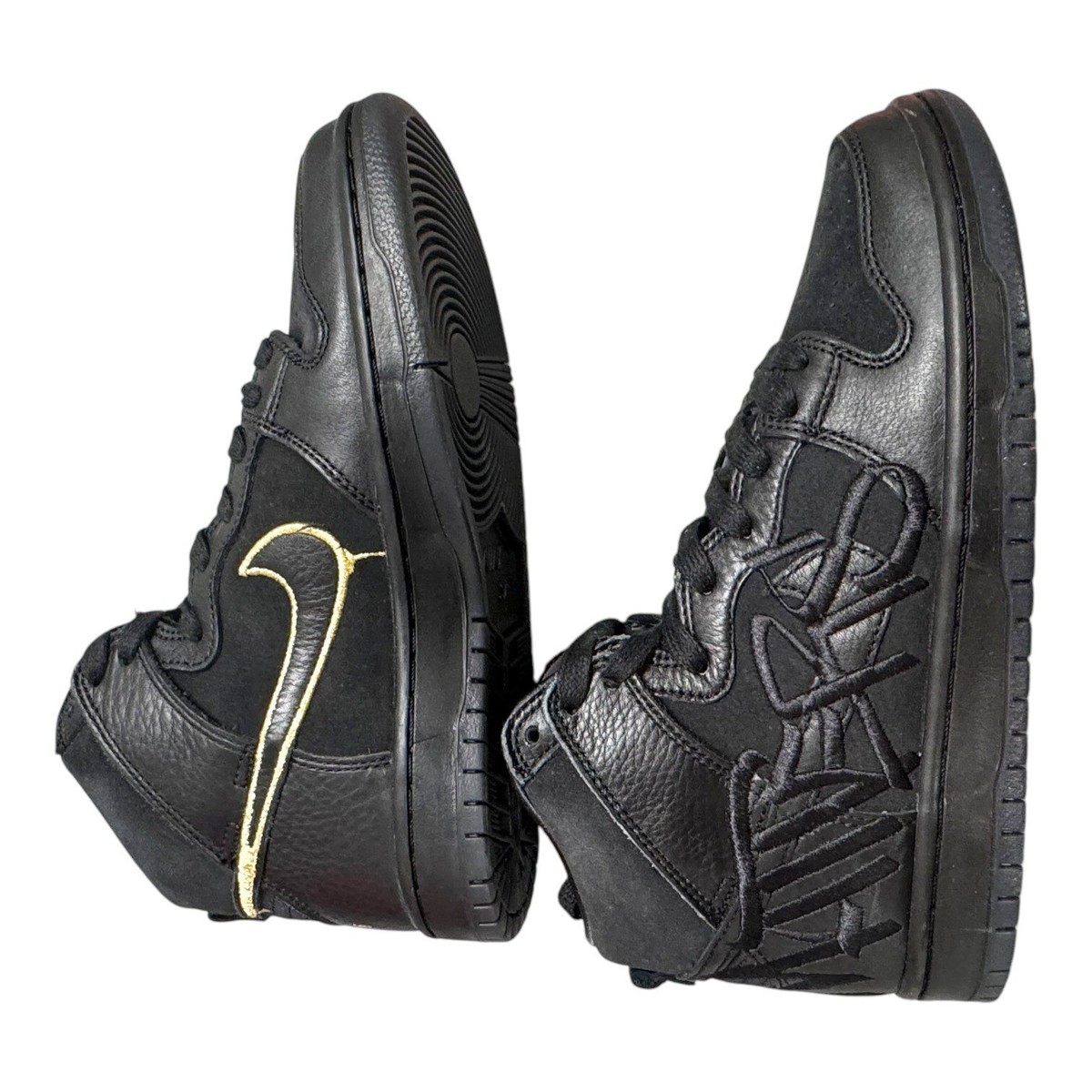 Nike SB Dunk High Pro QS Faust Black Metallic Gold DH7755-001 Size