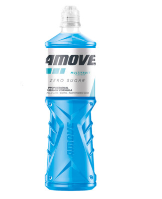 4Move Multifruit Zero Sugar 750 ml (EINWEG) Sports Drink Sportgetränk Zuckerfrei
