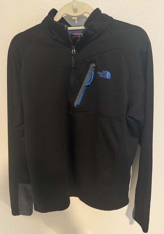 The North Face 1/4 Zip Fleece Pullover Men’s Outdoors Adventure Black LARGE