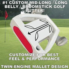 GHOST MALLET LONG BELLY BROOMSTICK TAYLOR FIT CUSTOM MADE PGA TOUR PUTTER 38-48"