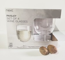 Next Paisley Stacking Wine Glasses