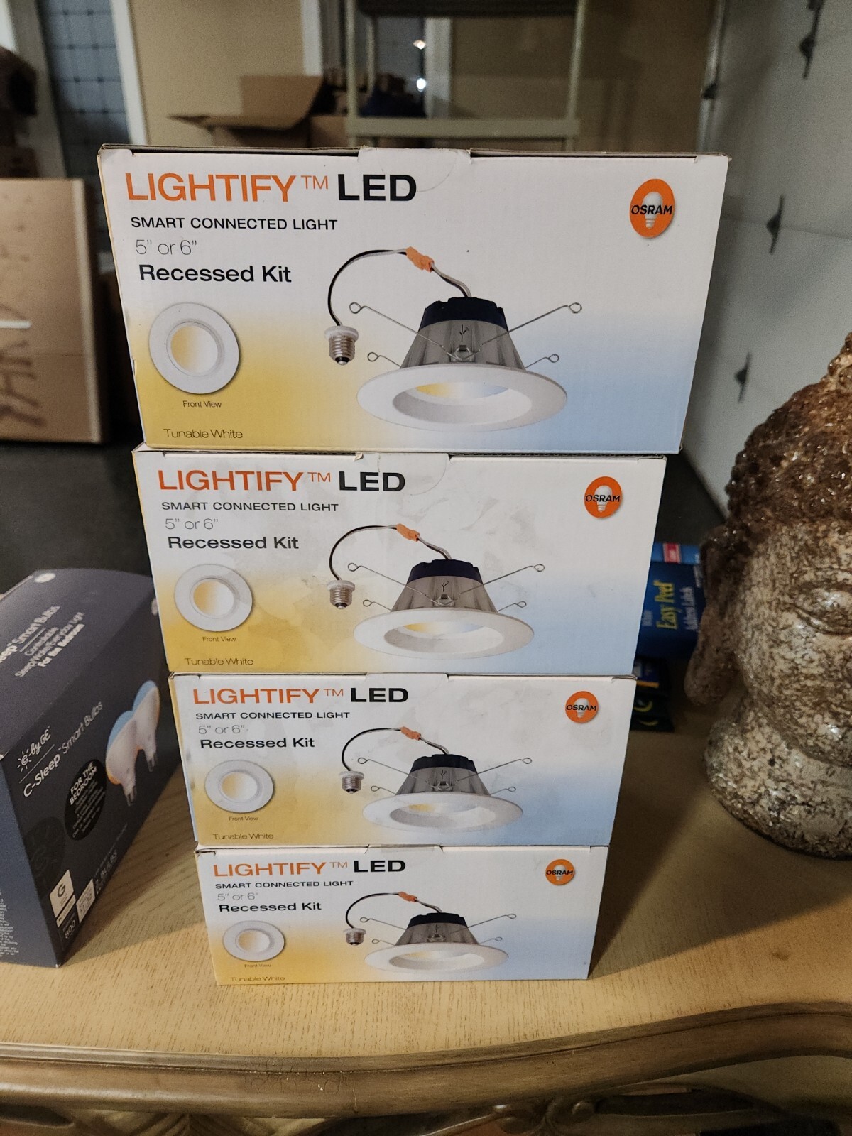 4 Sylvania OSRAM Lightify LED Smart Connected Light Gateway Starter Kit w/A19 