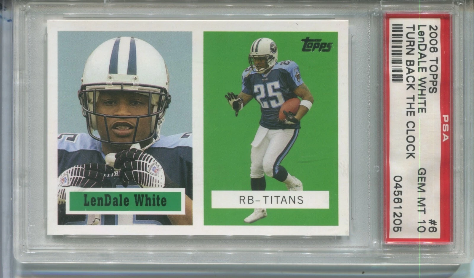 LenDale White Topps Turn Back the Clock #6 Base