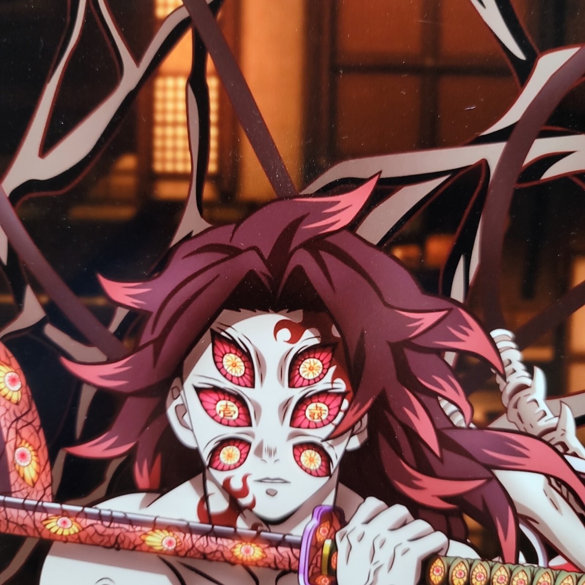 Demon Slayer Kokushibo Anime Wall Photo Art Board Print 11.75in x